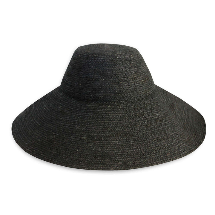 Riri Jute Handwoven Straw Hat - Black
