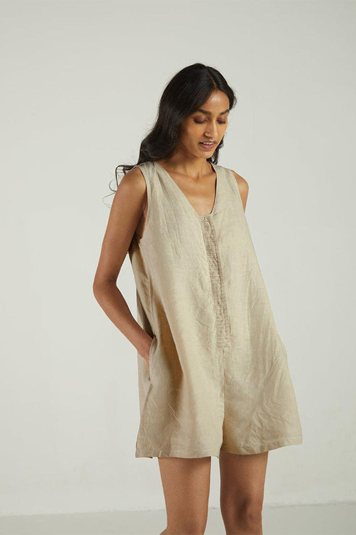 Romp and Play Romper - Sand Beige