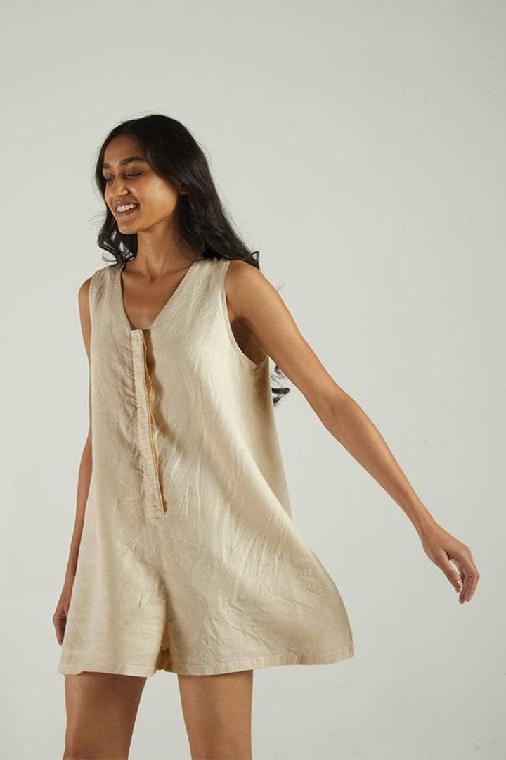 Romp and Play Romper - Sand Beige