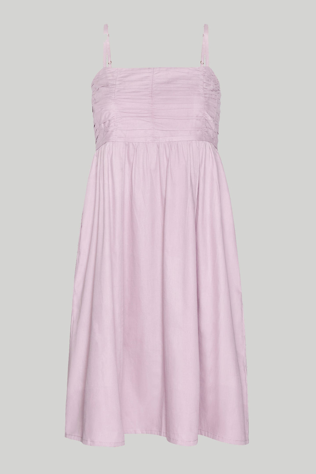 Ruched Strappy Dress - Pink