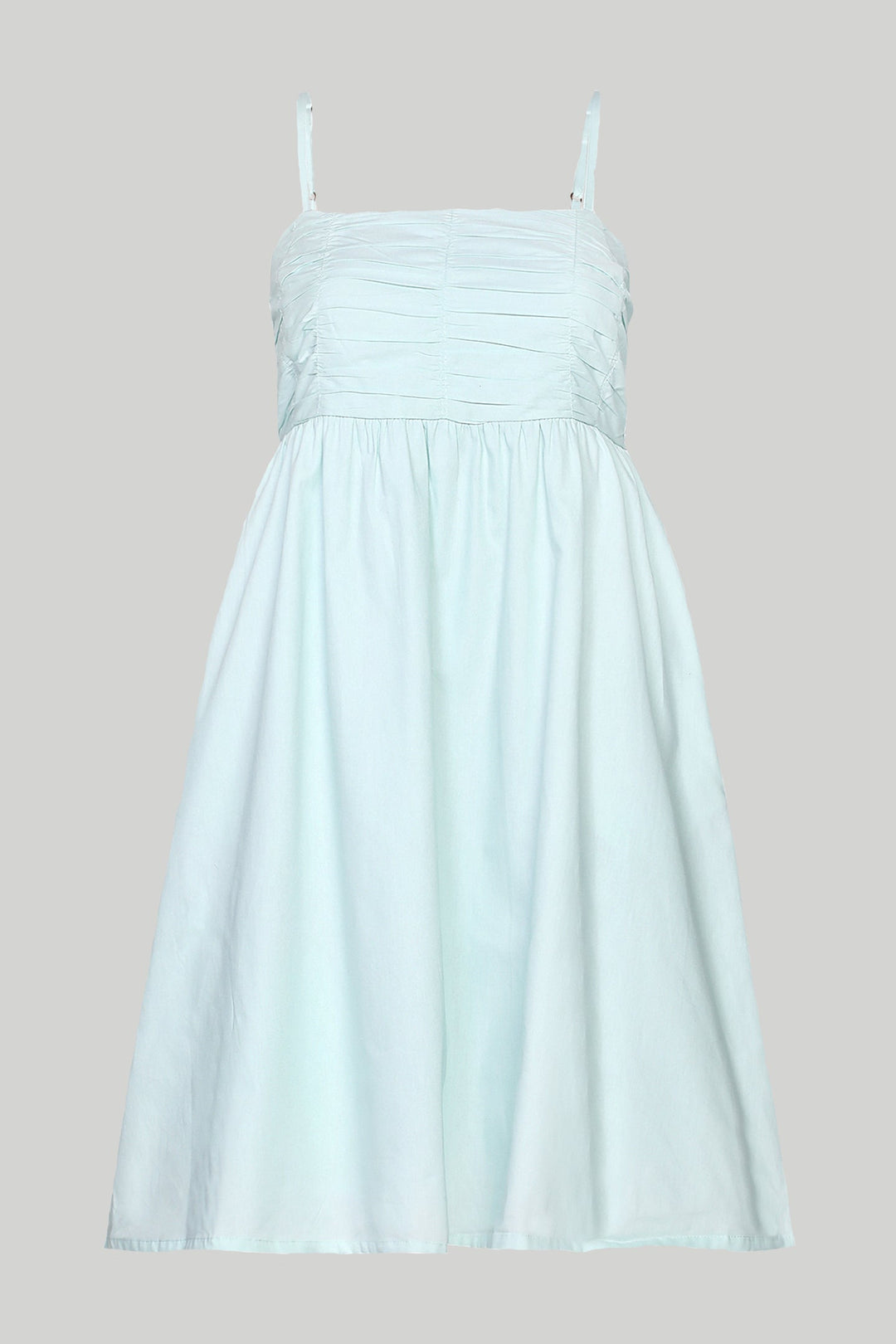 Ruched Strappy Dress - Mint