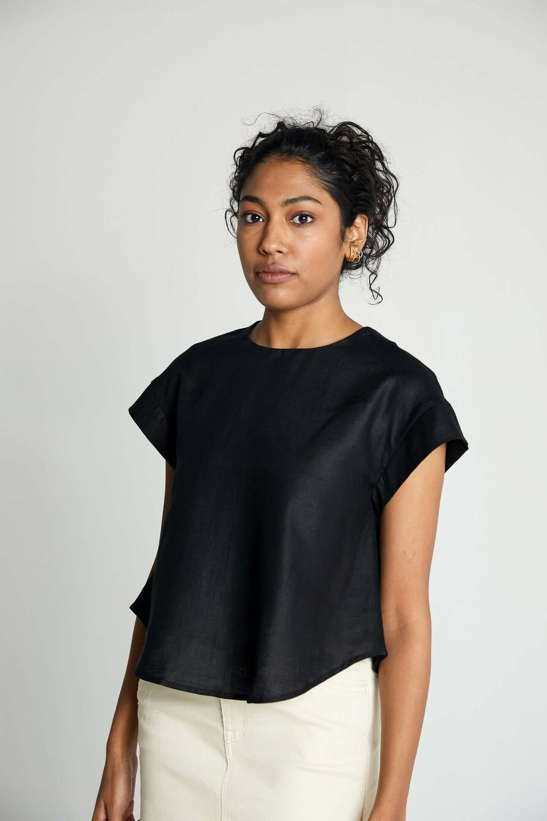 Sandcastle Saturdays Top - Black