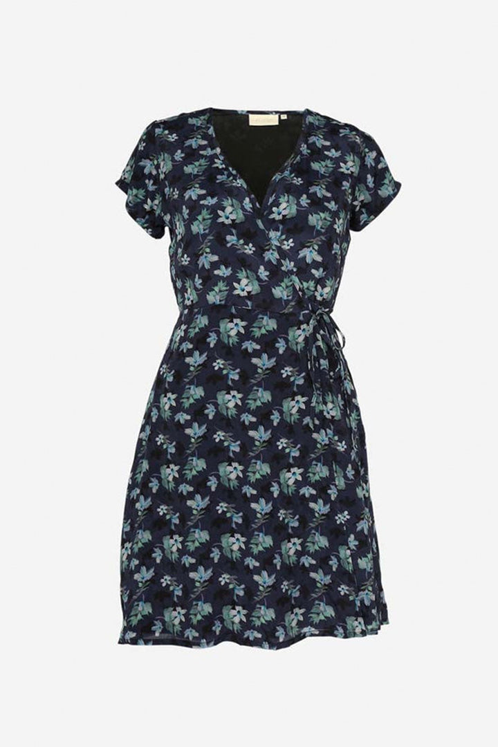 Short Wrap Dress - Midnight Florals