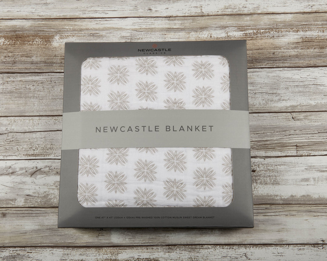 Flower Child Cotton Muslin Newcastle Blanket