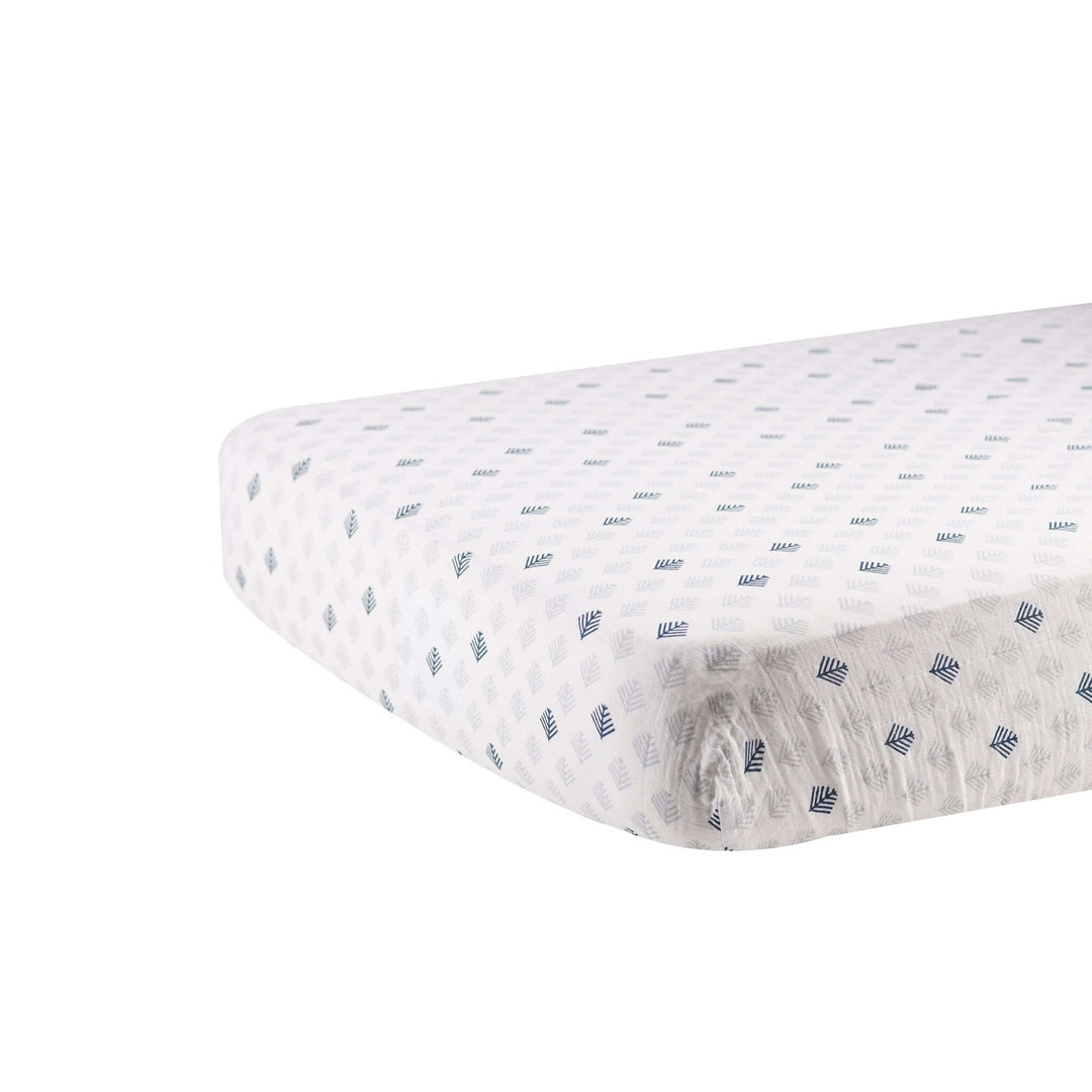 Glacier Branch Cotton Muslin Crib Sheet