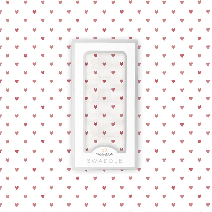 Two Hearts Bamboo Swaddle