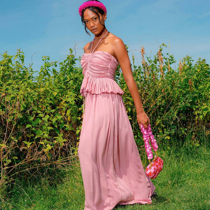 Sri Bamboo Palazzo Jumpsuit - Blush Pink