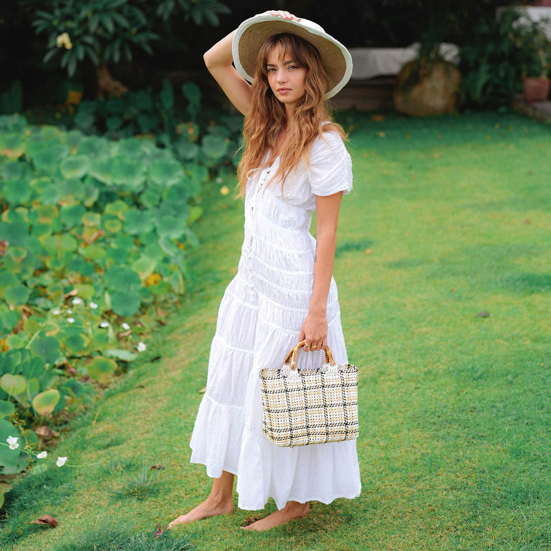 Srikandi Ruffle Maxi Dress - White