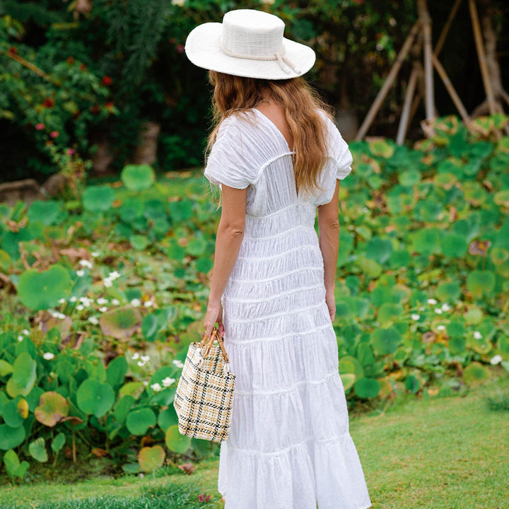 Srikandi Ruffle Maxi Dress - White