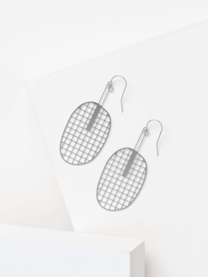 Fan Earrings | Brass Statement Earrings