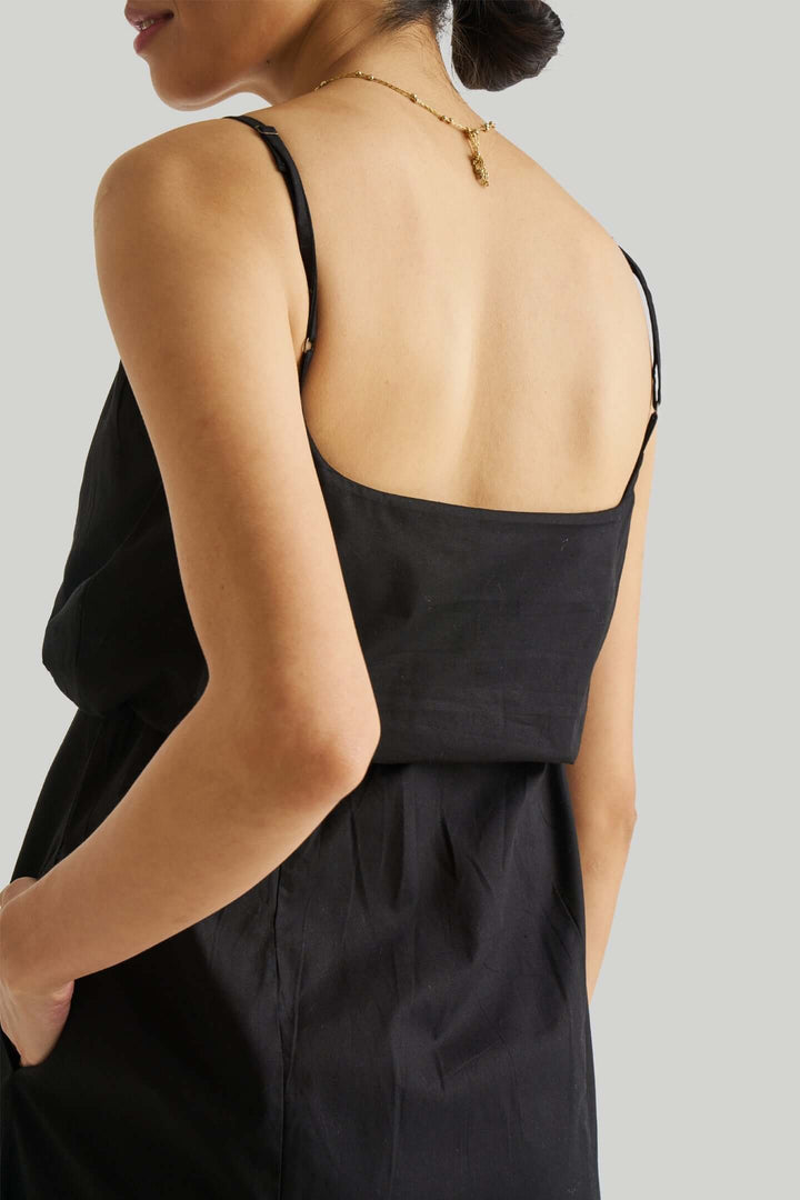 Strappy Maxi Dress - Black