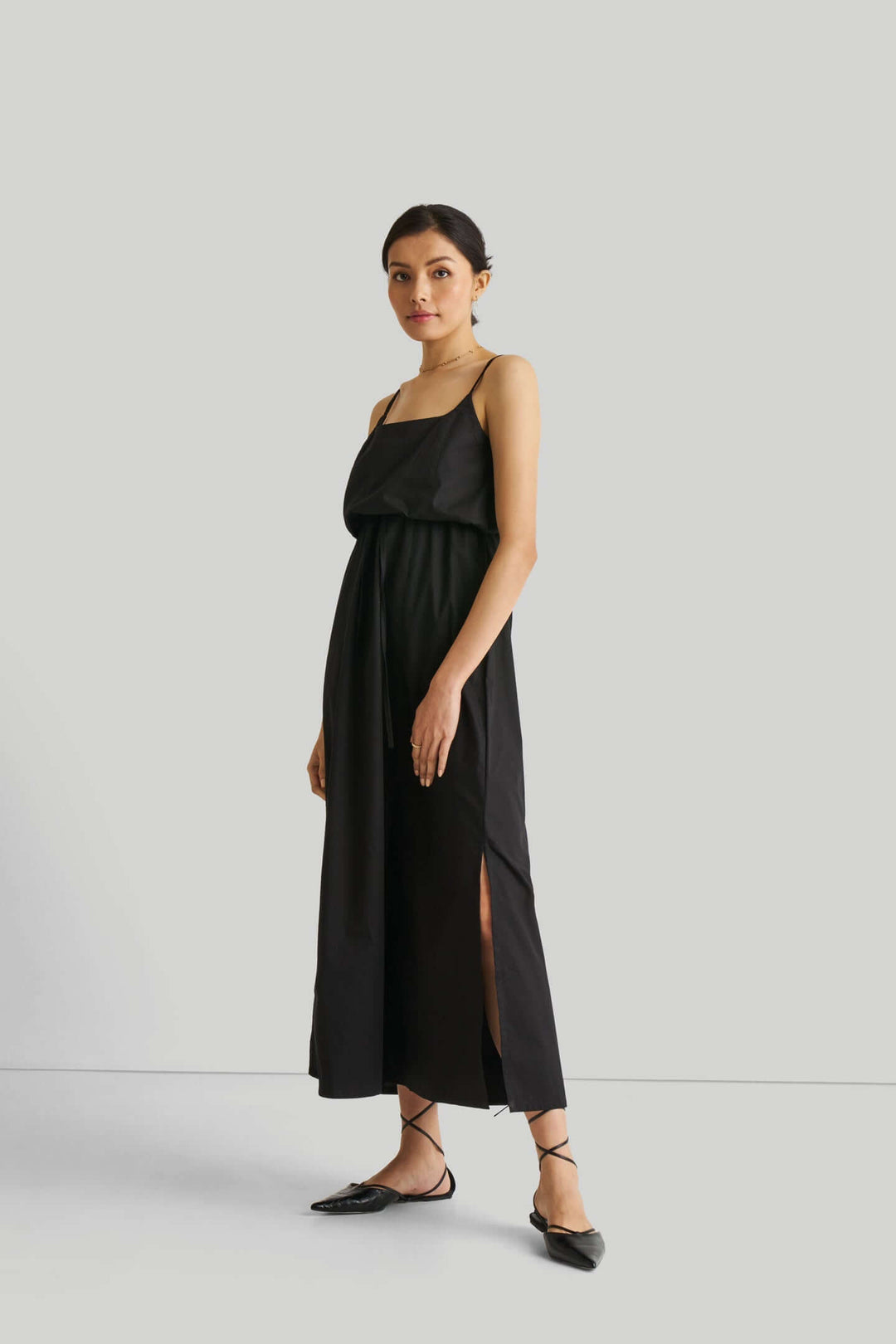 Strappy Maxi Dress - Black