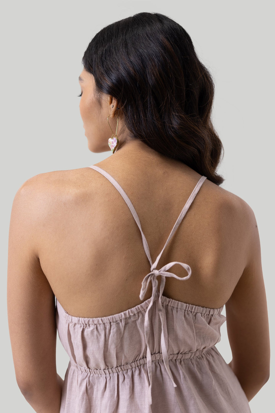 Strappy Midi Camisole Dress - Pink