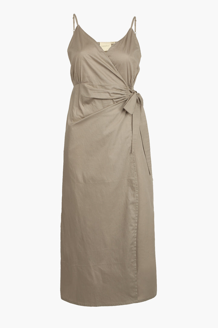 Strappy Wrap Dress - Ecru