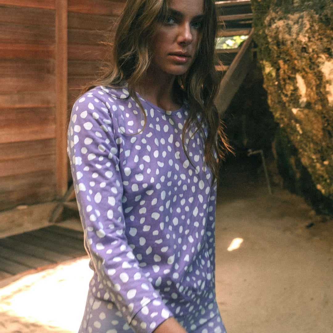 Arnoldi Organic Cotton Sweatshirt - Lilac Purple