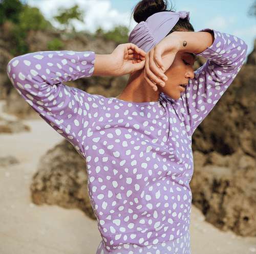 Arnoldi Organic Cotton Sweatshirt - Lilac Purple