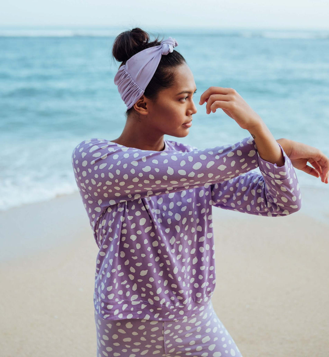 Arnoldi Organic Cotton Sweatshirt - Lilac Purple