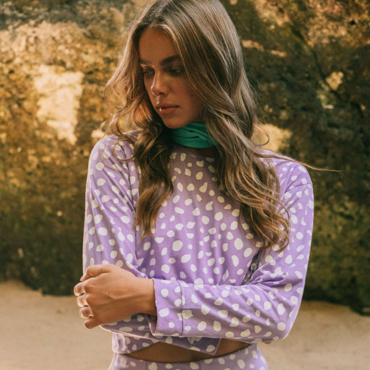 Arnoldi Organic Cotton Sweatshirt - Lilac Purple
