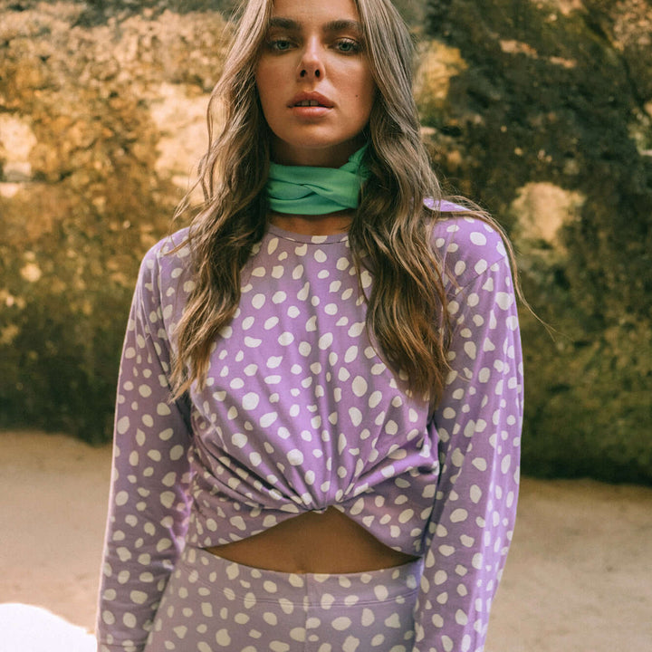 Arnoldi Organic Cotton Sweatshirt - Lilac Purple