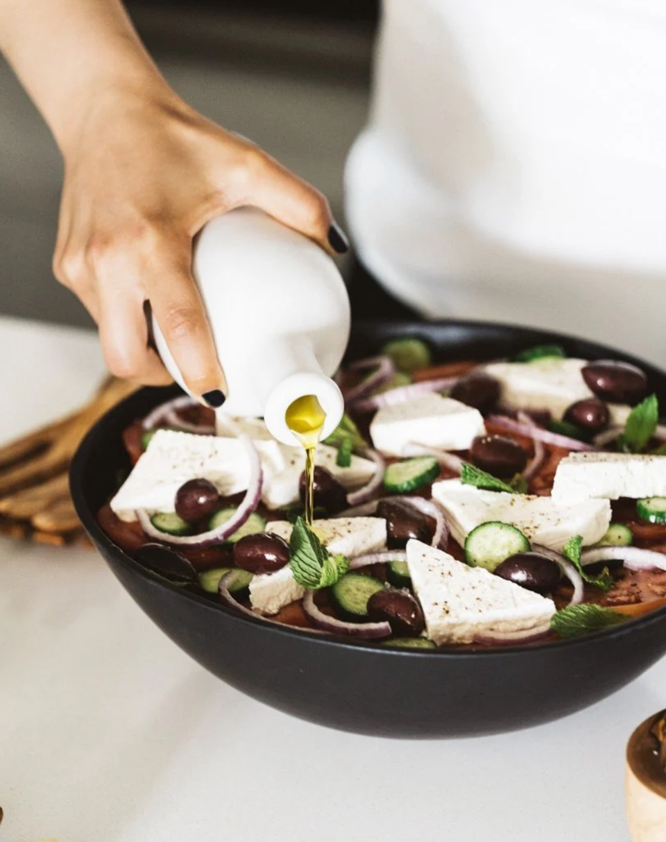 Stoneware Olive Oil Dispenser | Jazz 21 oz