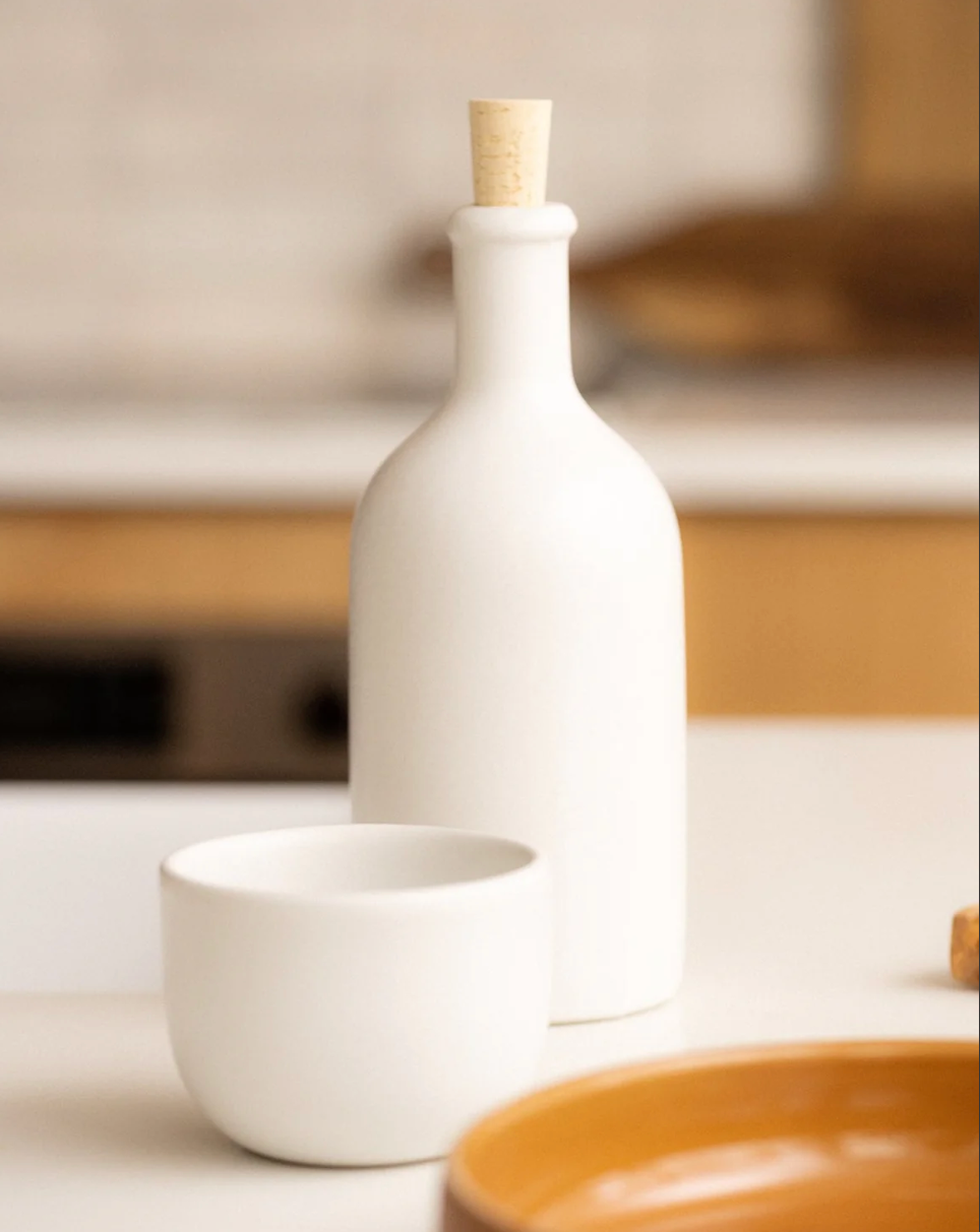 Stoneware Olive Oil Dispenser | Jazz 21 oz