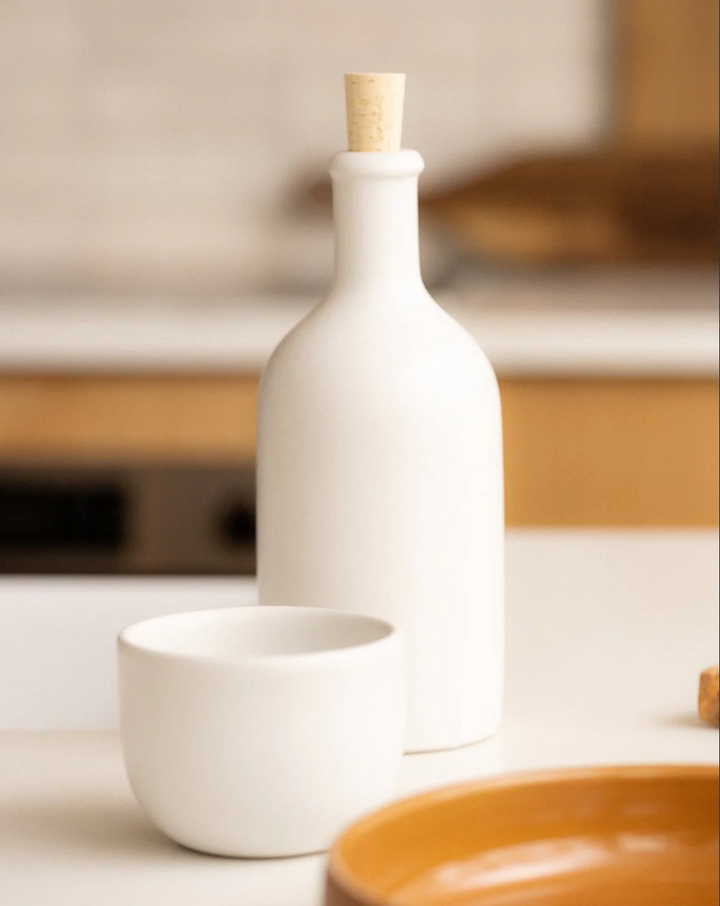 Stoneware Olive Oil Dispenser | Jazz 21 oz