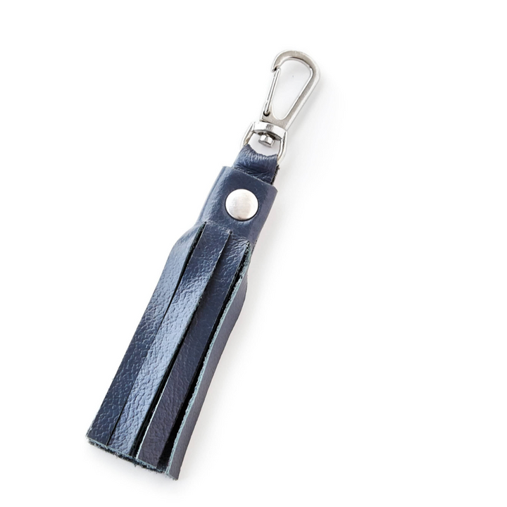 The Magdalen Leather Tassel Keychain