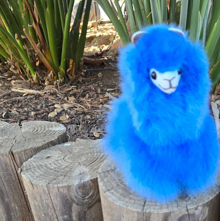6" Standing Alpaca Fur Toy