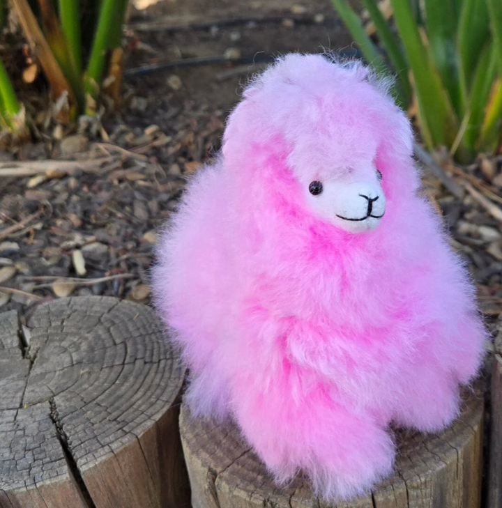6" Standing Alpaca Fur Toy
