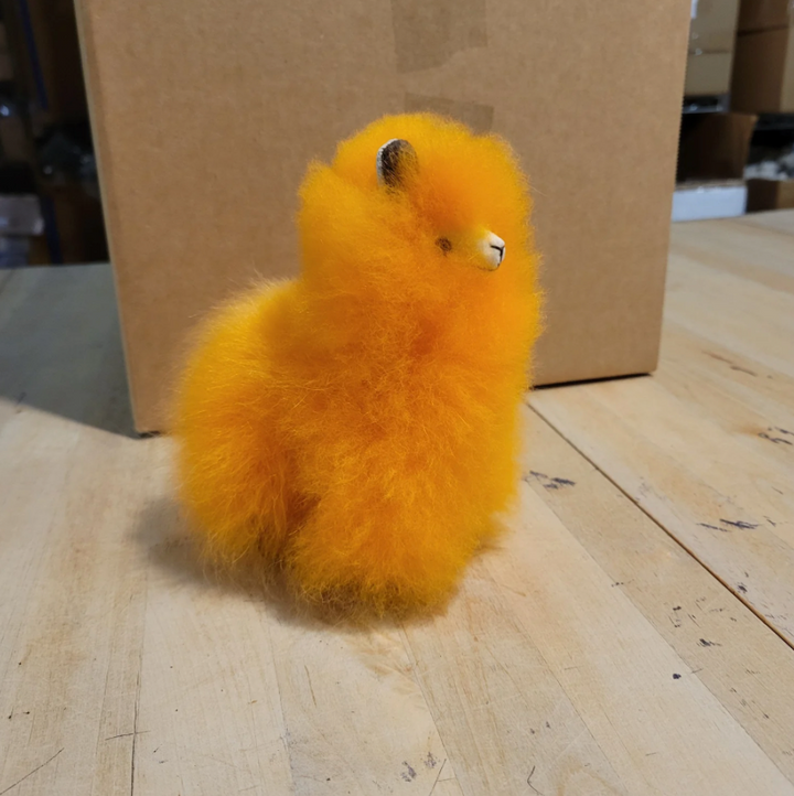 6" Standing Alpaca Fur Toy