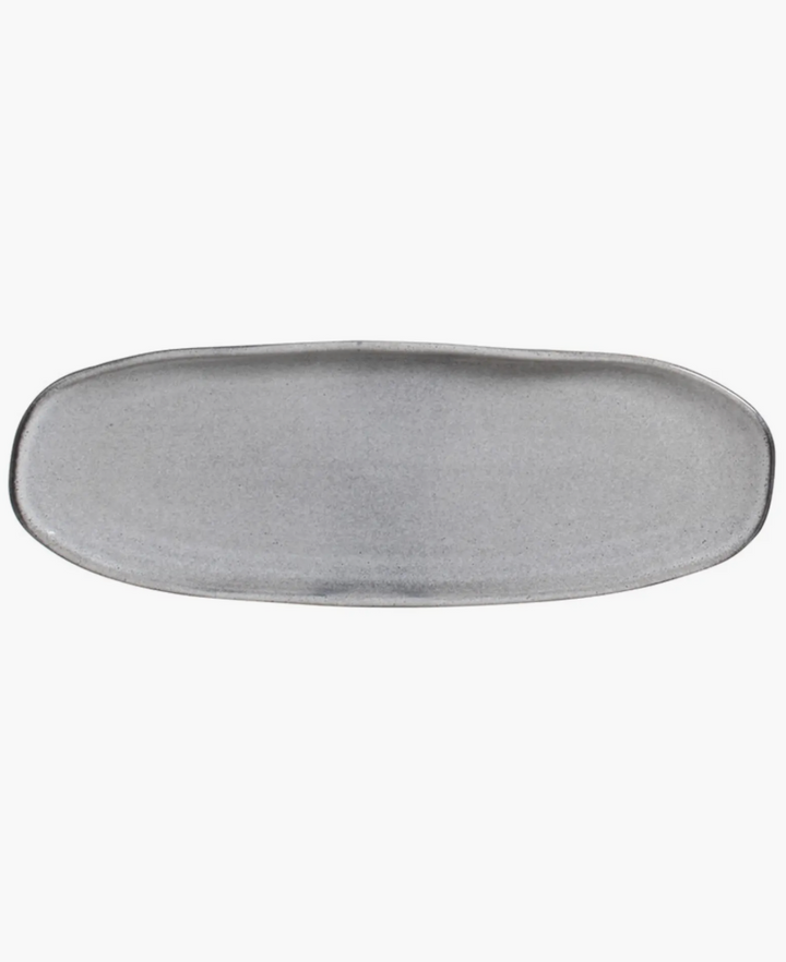 Shallow Organic Oval Platter Large Set of 4