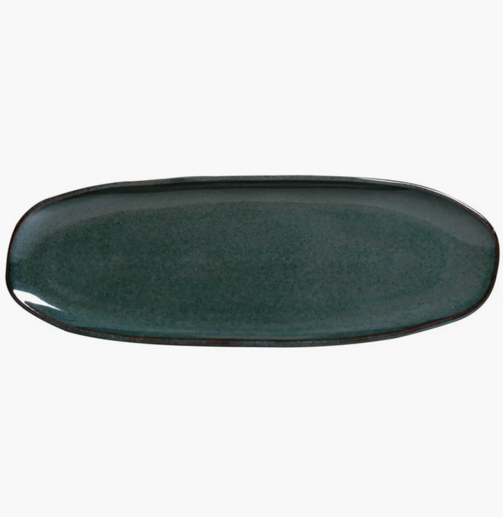 Shallow Organic Oval Platter Large Set of 4