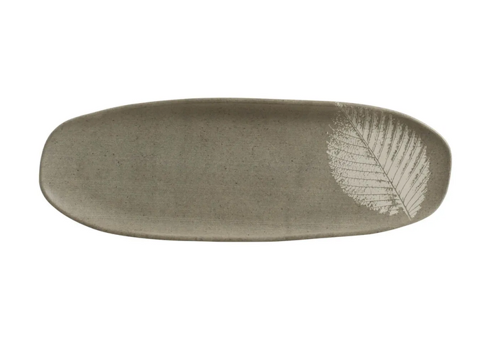 Shallow Organic Oval Platter Large Set of 4