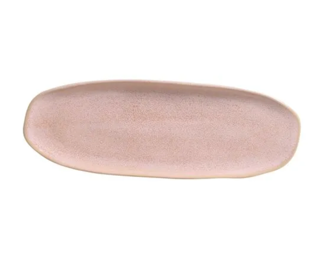 Shallow Organic Oval Platter Large Set of 4