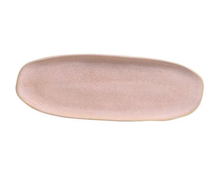 Shallow Organic Oval Platter Large Set of 4
