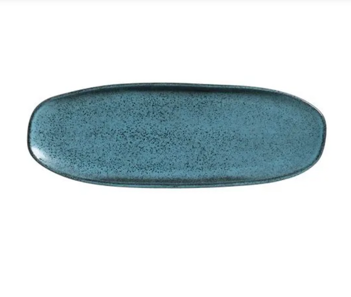 Shallow Organic Oval Platter Large Set of 4