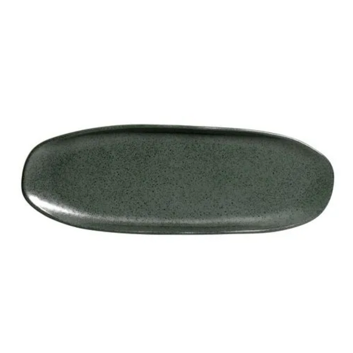 Shallow Organic Oval Platter Large Set of 4