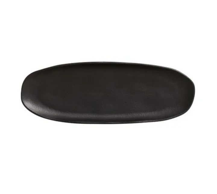 Shallow Organic Oval Platter Large Set of 4