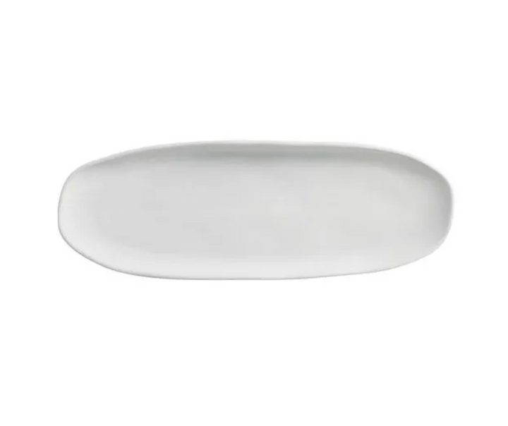 Shallow Organic Oval Platter Large Set of 4