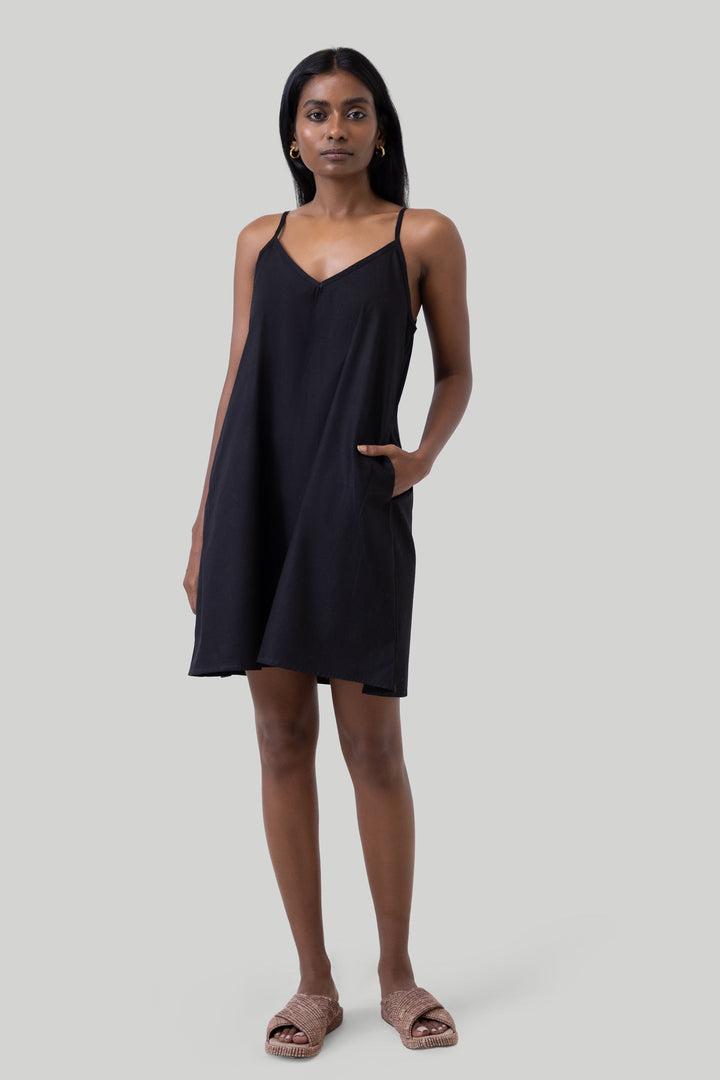 Short Tent Dress - Black