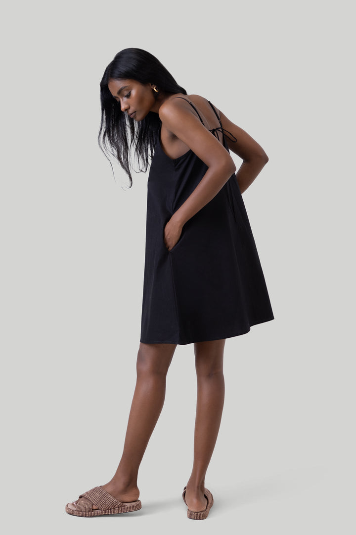 Short Tent Dress - Black