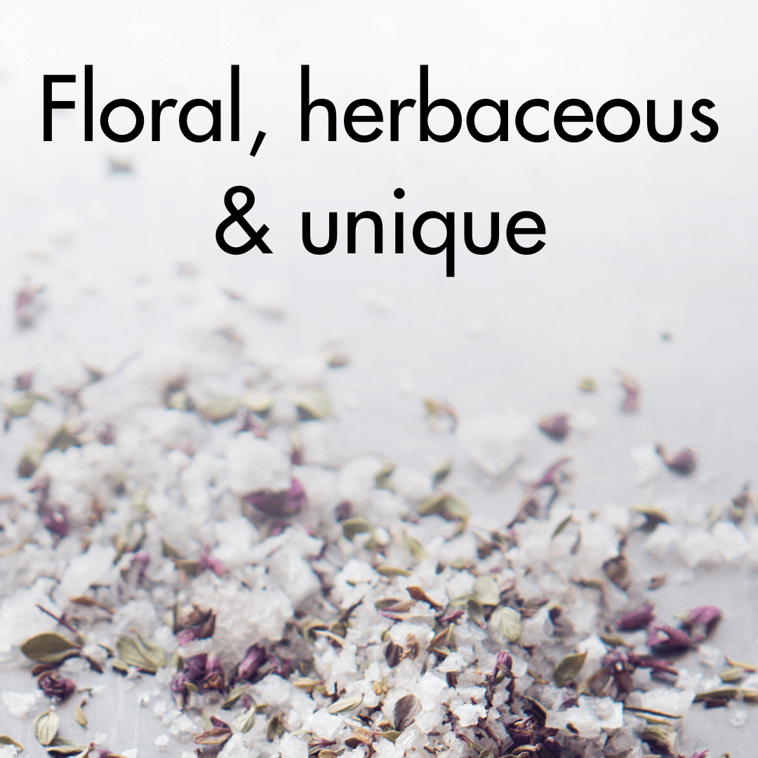 Arctic thyme salt with floral and herbaceous notes, highlighting unique sub-Arctic flavors from Iceland and the Faroe Islands.
