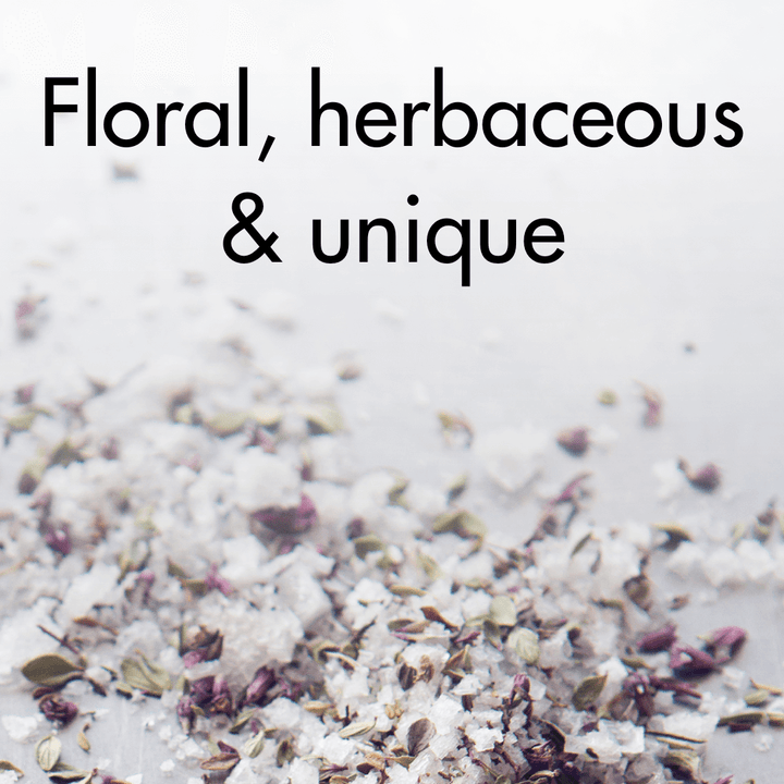Arctic thyme salt with floral and herbaceous notes, highlighting unique sub-Arctic flavors from Iceland and the Faroe Islands.