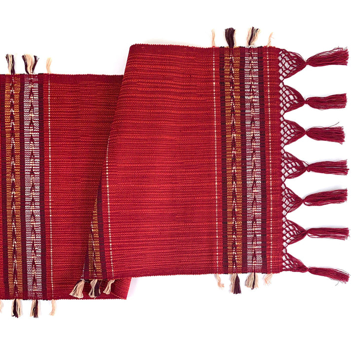 Handwoven Table Runner - Brick Arrow