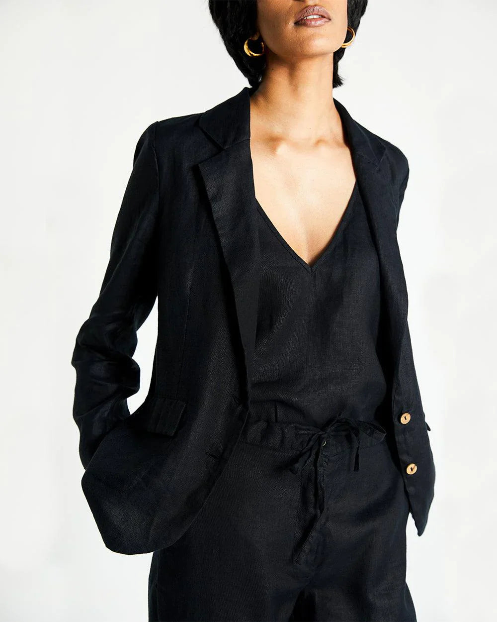 Hemp Three Piece Set - Black