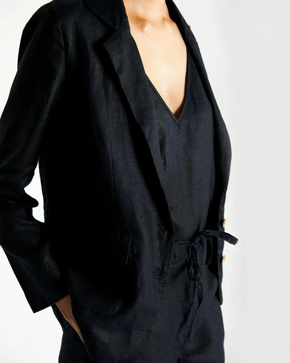 Hemp Three Piece Set - Black