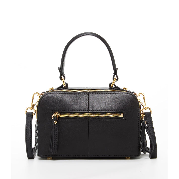 Susu The Kayla Woven Leather Bag - Black
