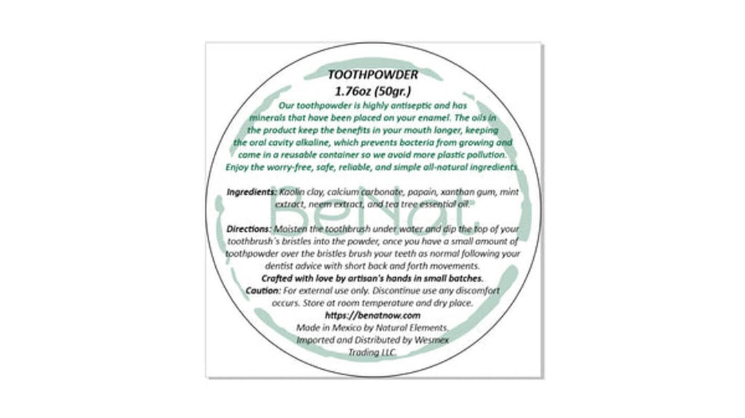 All-Natural Tooth Powder - Eco-Friendly