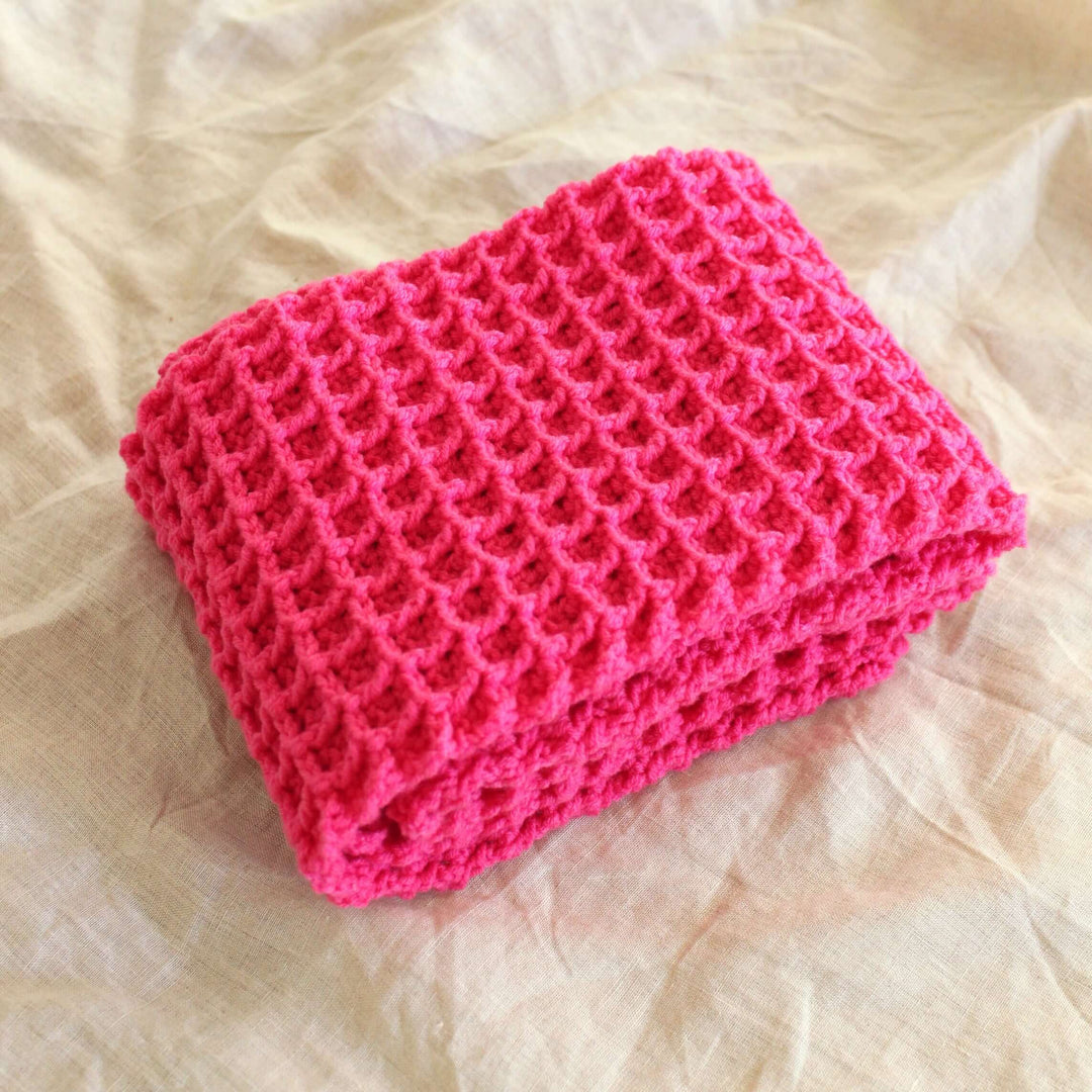 Waffle Crochet Scarf