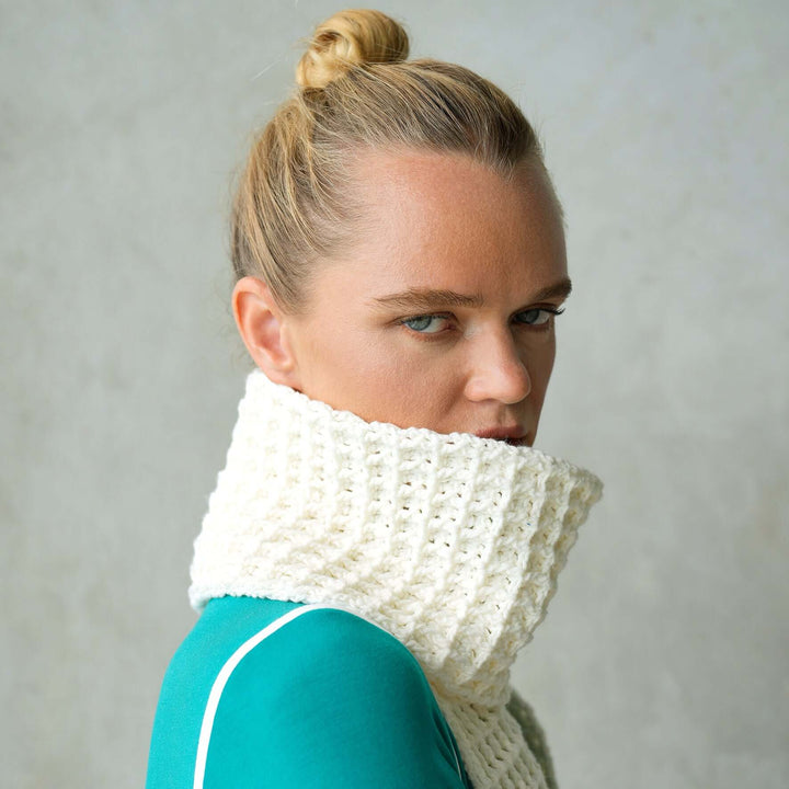 Waffle Crochet Scarf